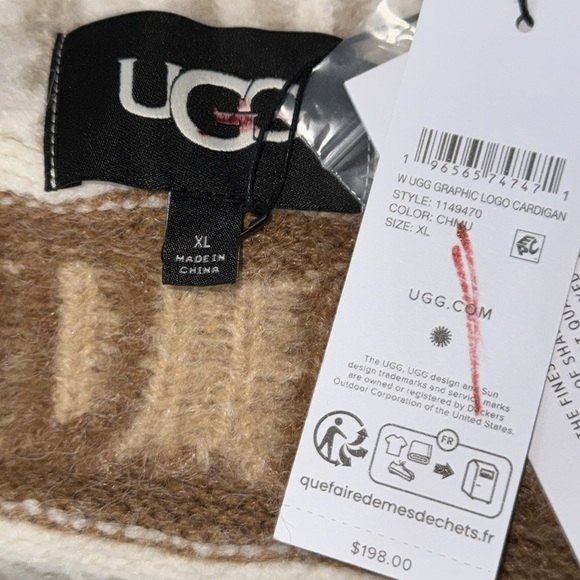 UGG GRAPHIC LOGO CARDIGAN - Picture 3 of 3